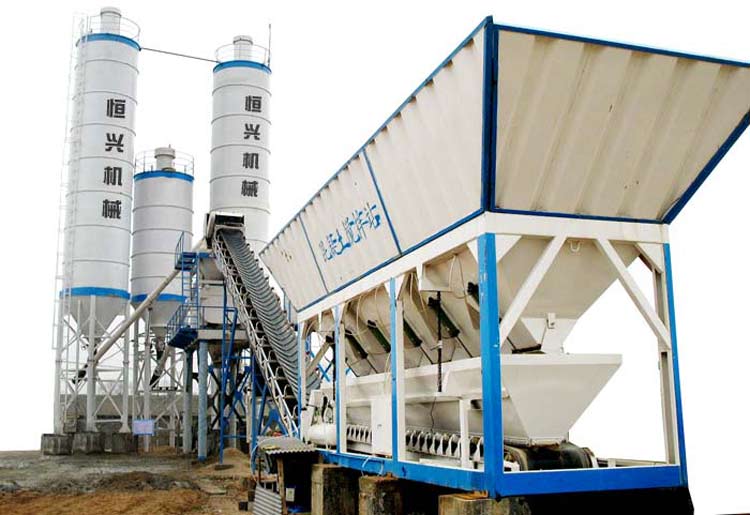 HZS90 concrete mixing plant